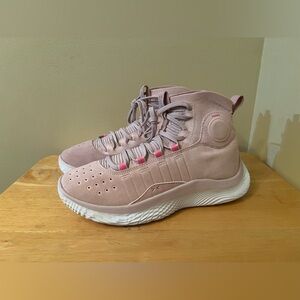 Under Armour Curry 4 FloTro Basketball Shoes US 7 Retro Pink 3024861-600